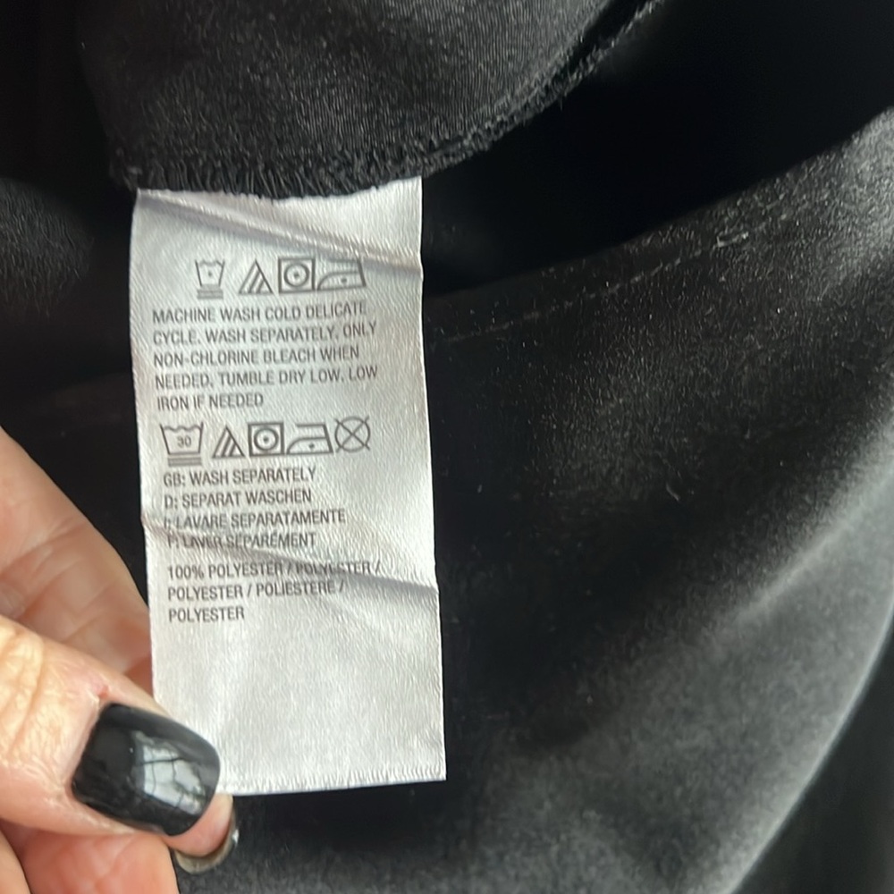 G I L I 🖤 black silky maxi slip dress Large - Picture 6 of 7